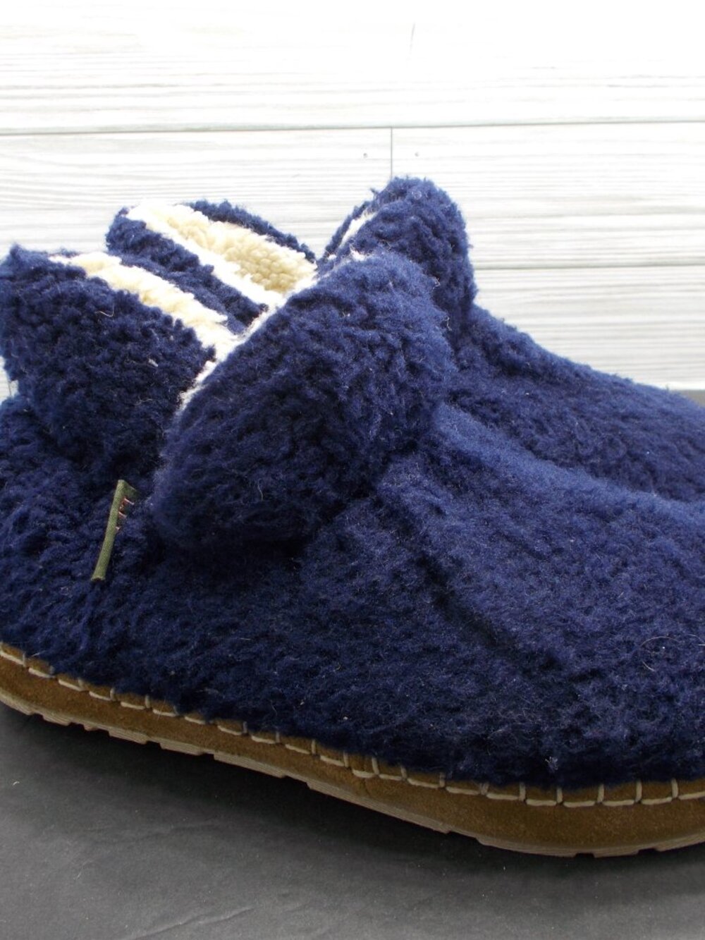 LL Bean Cozy Sherpa Slippers Booties Women' 7 Comfort Fuzzy Warm